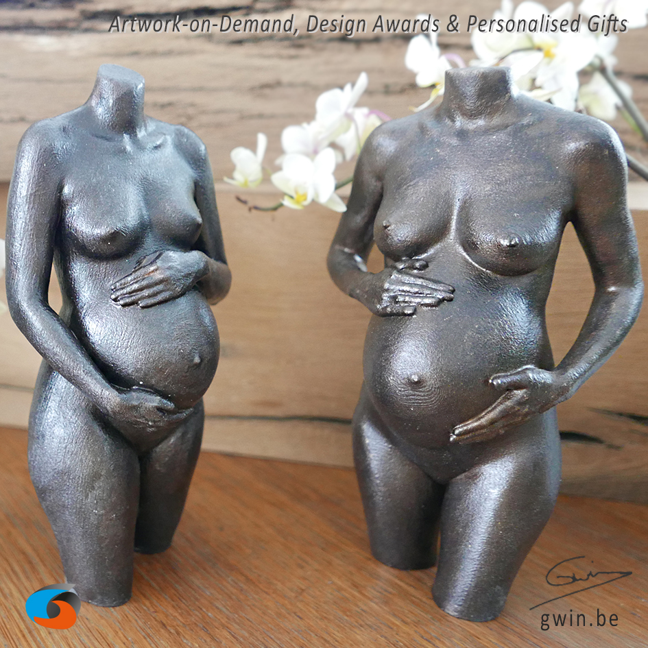 Zwangerschapsbuikje - Zwangere buik - 3D print - 3D fotografie - buik print - impression ventre - 3Dbelly