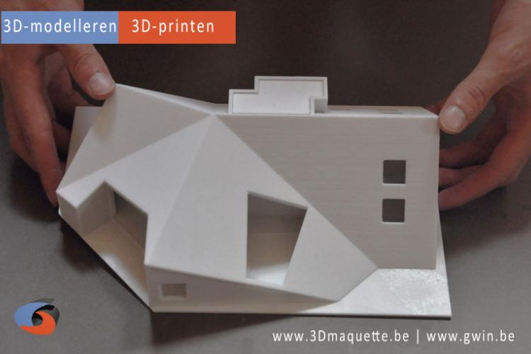 Maquette geprint in 3D - 3D-maquette