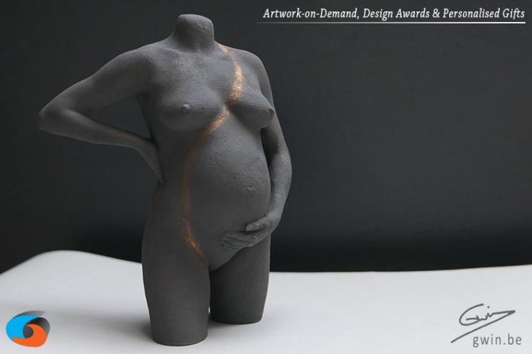 Zwangerschapsbuikje - Zwangere buik - 3D print - 3D fotografie - buik print - impression ventre – print belly
